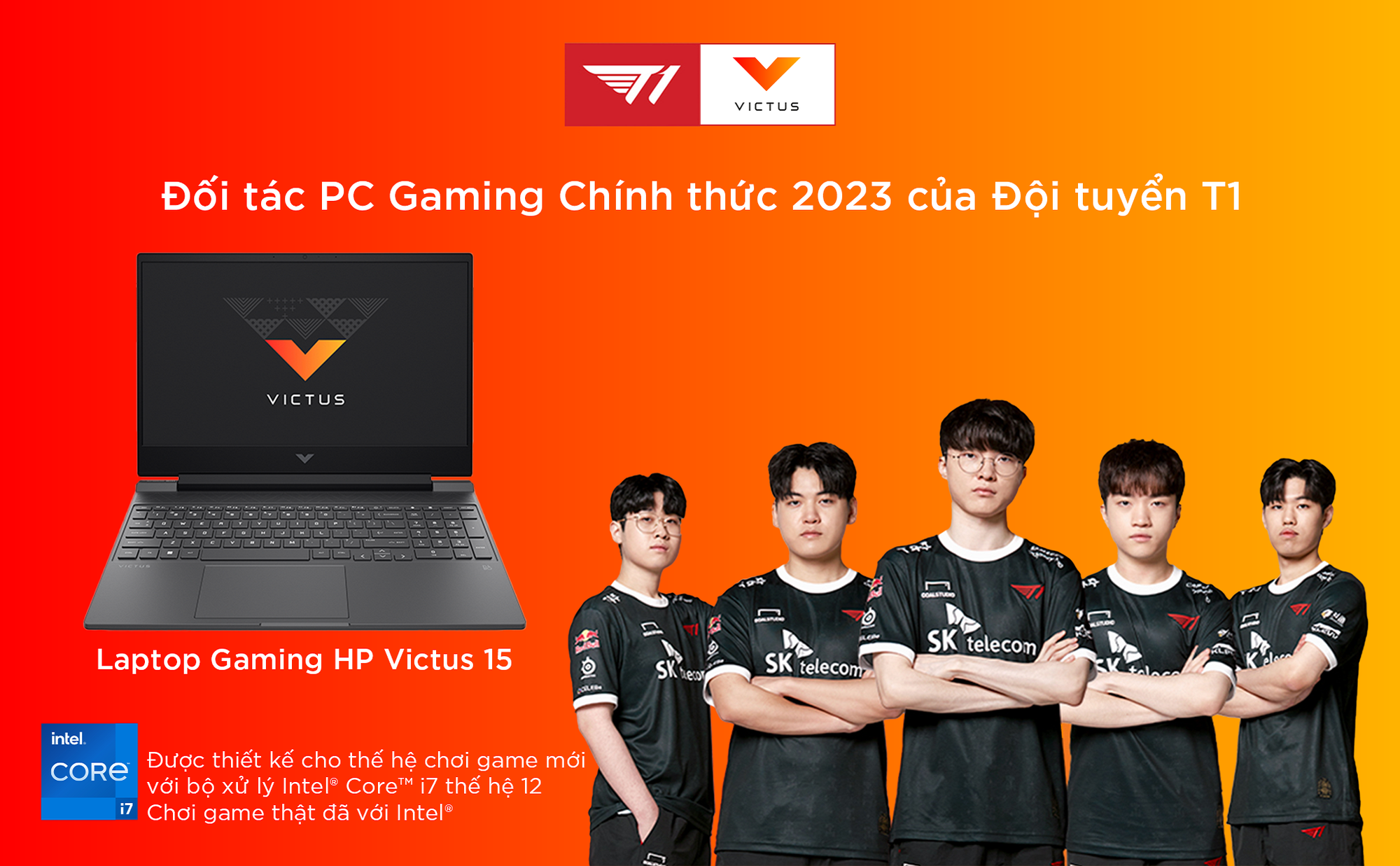 HP Victus là đối tác PC gaming chính thức 2023 của đội tuyển T1 - Ảnh 1.