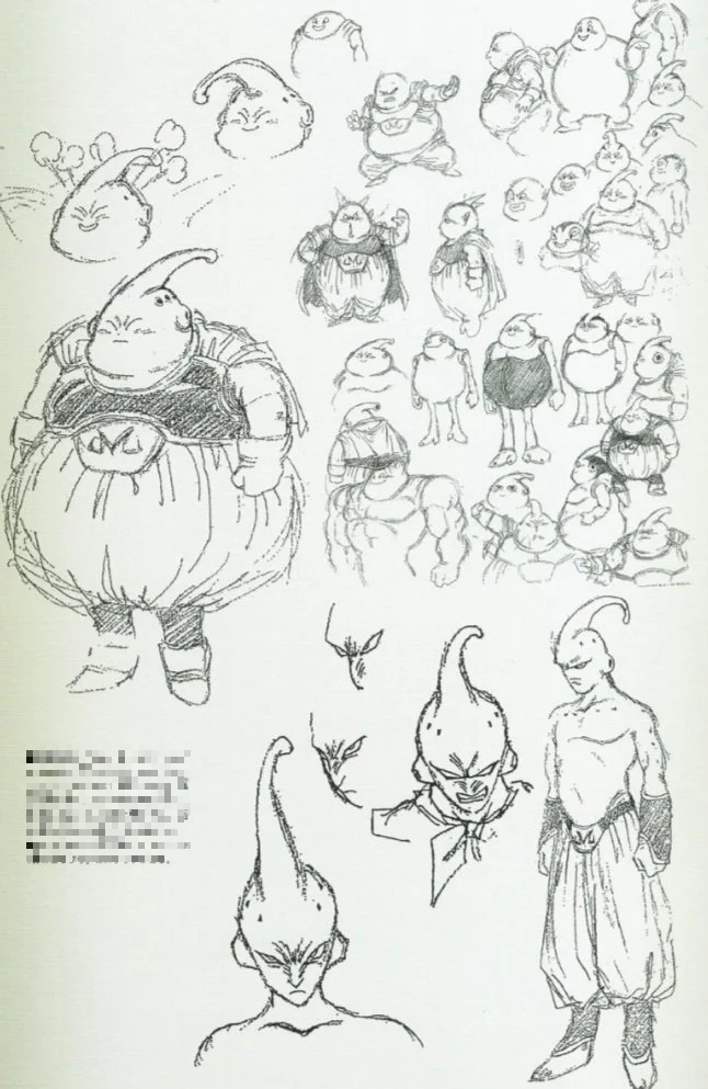 Xem phác thảo Majin Buu để có những góc nhìn khác về nhân vật phản diện của Dragon Ball - Ảnh 3.
