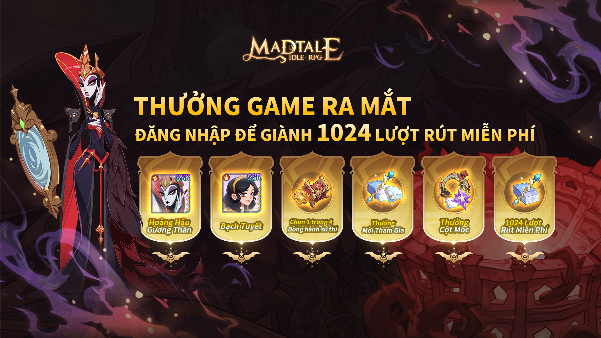 Game Idle RPG Madtale với chủ đề cổ tích hắc ám hiện đã ra mắt trên hai nền tảng - Ảnh 1.