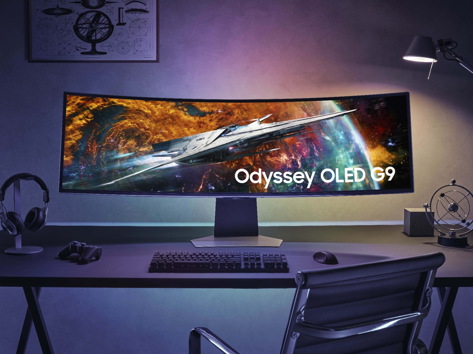 Samsung ra mắt Odyssey OLED G9: Màn hình OLED dành cho game thủ tỷ lệ 32:9 - Ảnh 1.
