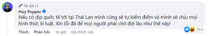 Không còn im lặng, BLV Huy Popper có hành động đầu tiên sau drama vạ miệng, khiến fan Thái giận dữ - Ảnh 3.