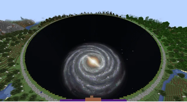 Bá đạo như game thủ Minecraft, kỳ công bỏ ra một năm rưỡi xây dựng cả dải ngân hà - Ảnh 2.