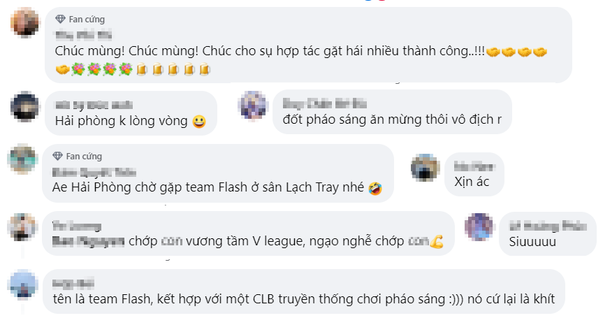 Team Flash hợp tác với CLB bóng đá Hải Phòng, fan đùa giỡn rủ nhau đốt pháo ăn mừng! - Ảnh 3.