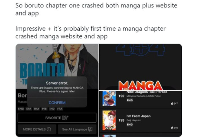 Chương mới của manga Boruto đã làm sập ứng dụng Manga Plus  - Ảnh 2.