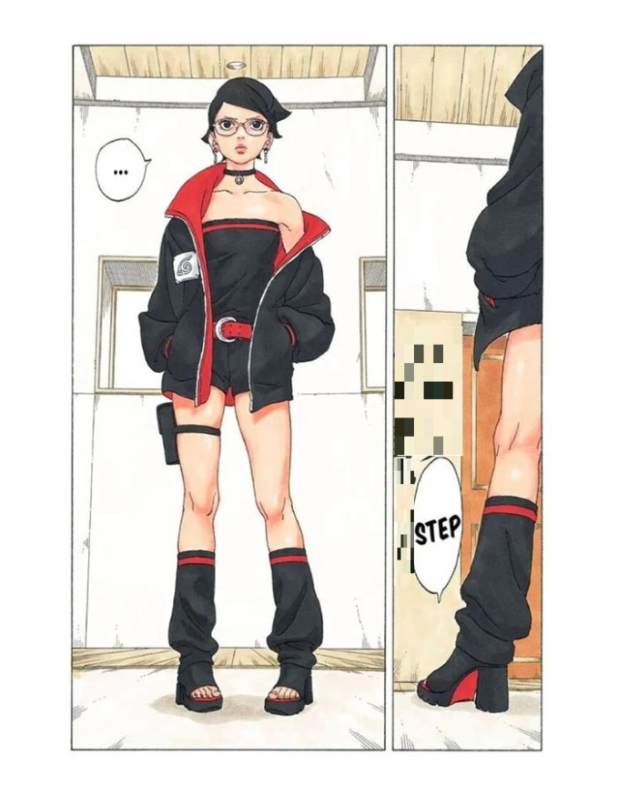 Người hâm mộ Boruto thiết kế lại tạo hình con gái Sasuke sau timeskip  - Ảnh 2.