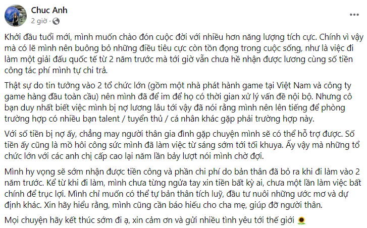 Former MC Esports who was once hot suddenly posted on the forum, accused of being in debt for 2 years - Photo 3.