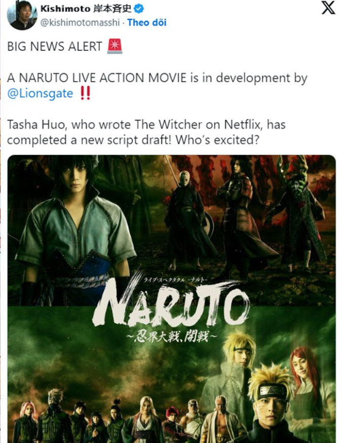 Thương hiệu Naruto có được chuyển thể thành phim live-action không?  - Ảnh 2.