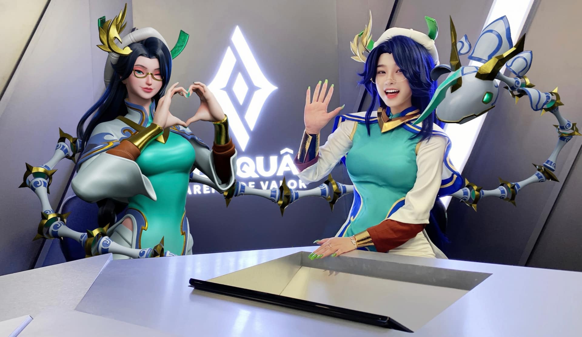 Bạn gái Quang Hải tái xuất làng game, cosplay tướng Liên Quân cực nét, fan khen như AI - Ảnh 3.