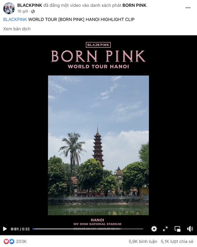 Hình ảnh Việt Nam xuất hiện trên trang 19 triệu người theo dõi của BlackPink - Ảnh 1.