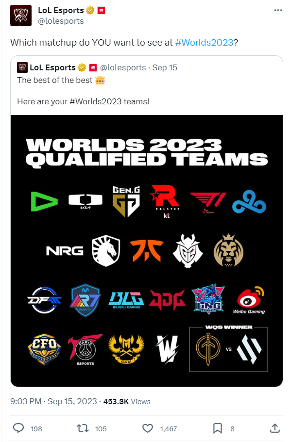 Riot surveys the most anticipated matches at Worlds 2023