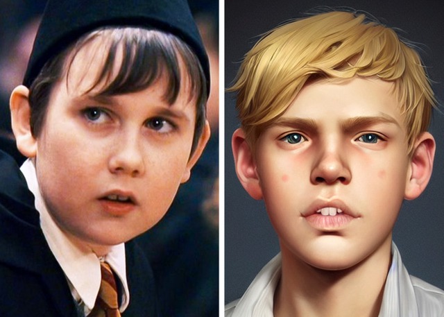 AI recreates the Harry Potter characters exactly as described in the book: Most of the actors in the movie do not meet the requirements - Photo 4.