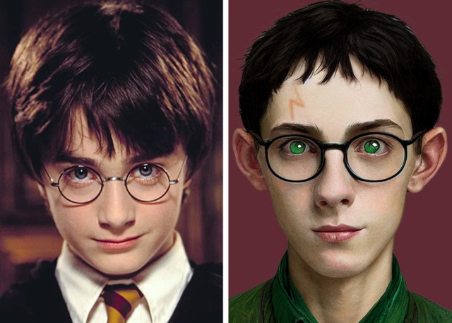 AI recreates the Harry Potter characters exactly as described in the book: Most of the actors in the movie do not meet the requirements - Photo 1.