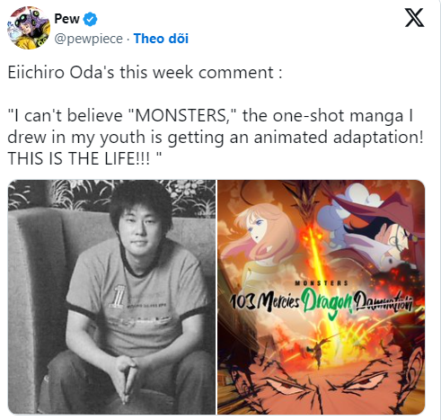 Eiichiro Oda phá vỡ "sự im lặng" về anime chuyển thể Monsters Photo-1705566216473-1705566216811479148474