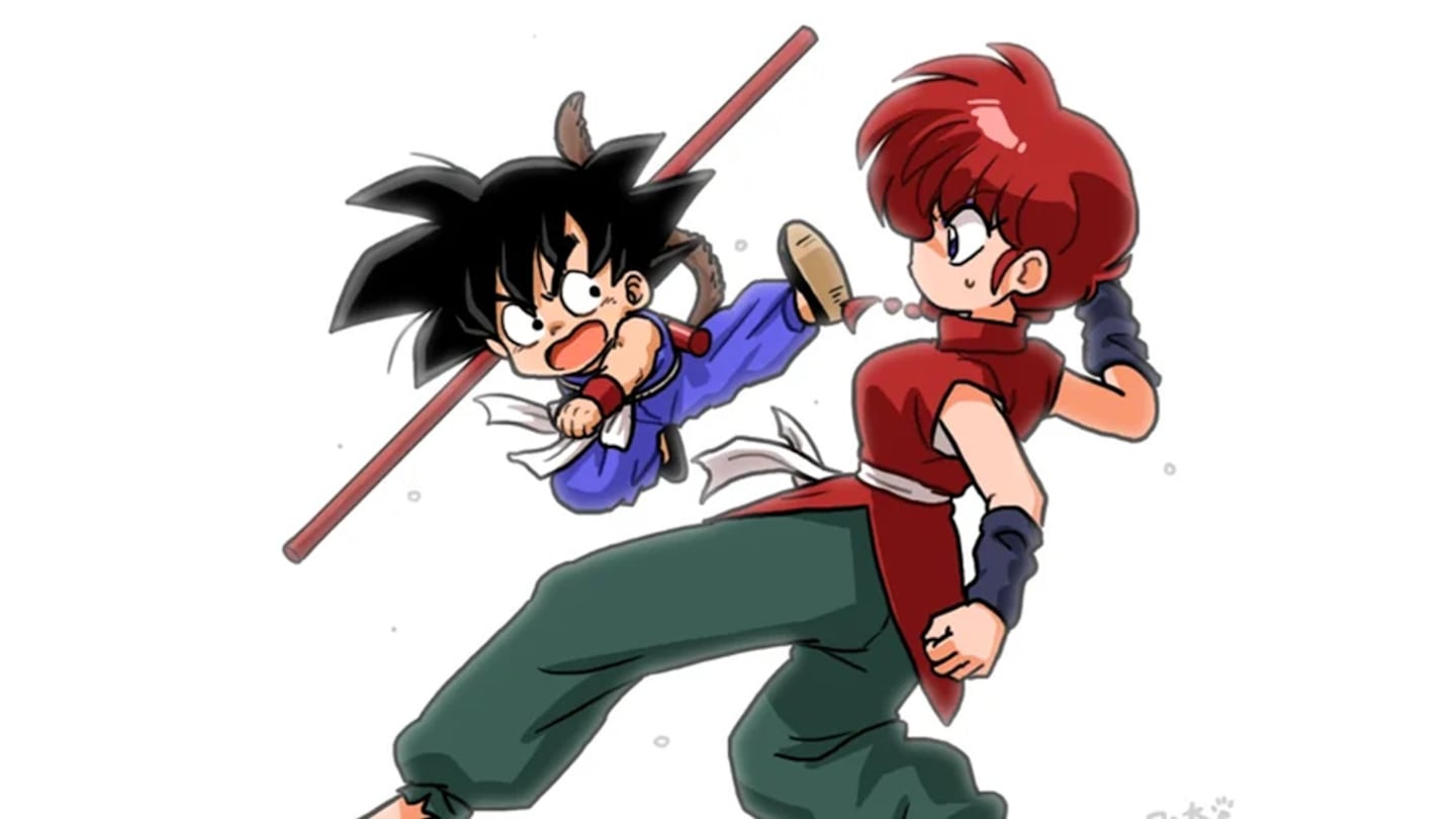 Fan tưởng tượng Ranma 1/2 và Dragon Ball giao thoa, Ranma chiến đấu với Goku- Ảnh 3.