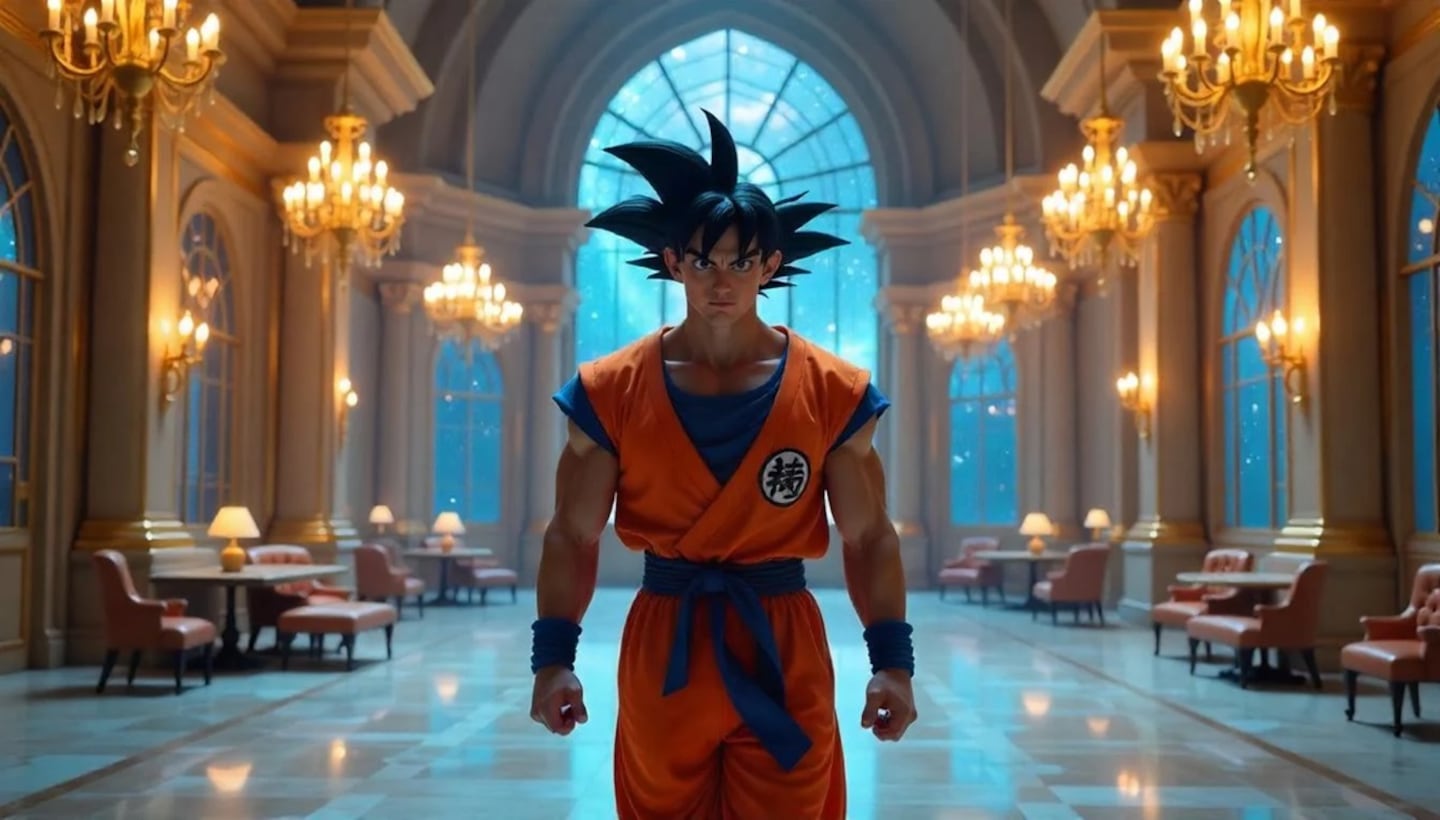 AI tưởng tượng Goku là hoàng tử quyến rũ trong phim Disney- Ảnh 4.