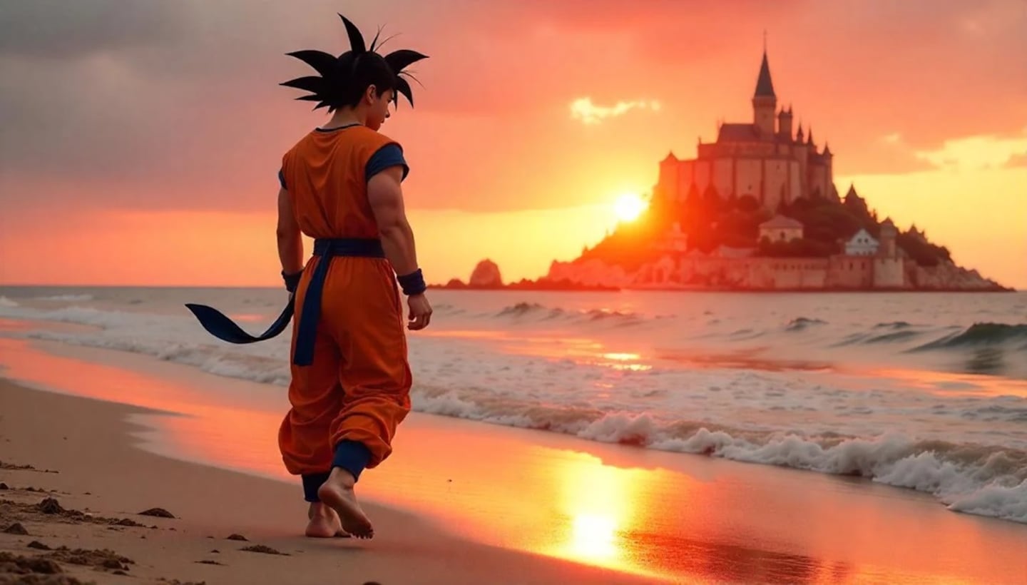 AI tưởng tượng Goku là hoàng tử quyến rũ trong phim Disney- Ảnh 2.