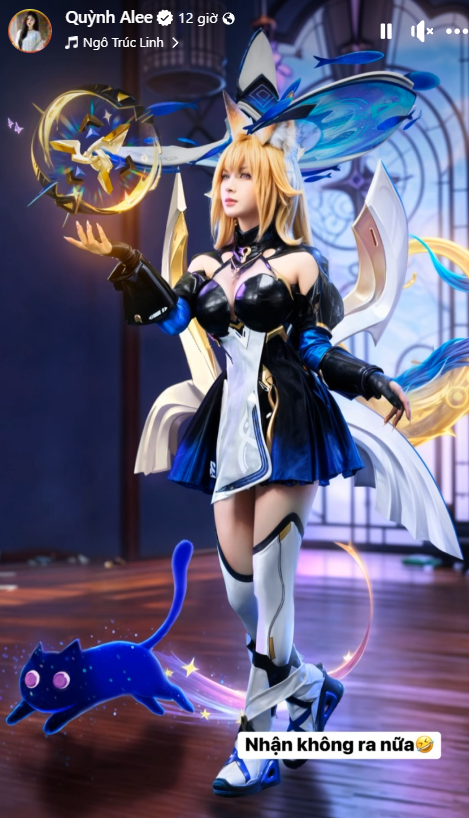 Tung ảnh cosplay gợi cảm, Quỳnh Alee khiến fan nam 