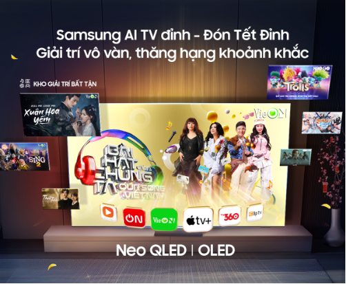 Thăng hạng màn hình Samsung AI TV, nhận khuyến mãi lớn đón Tết đỉnh- Ảnh 2. Thăng hạng màn hình Samsung AI TV, nhận khuyến mãi lớn đón Tết đỉnh- Ảnh 2.