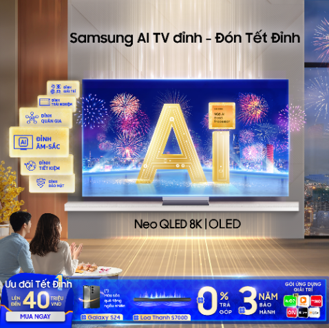 Thăng hạng màn hình Samsung AI TV, nhận khuyến mãi lớn đón Tết đỉnh- Ảnh 5. Thăng hạng màn hình Samsung AI TV, nhận khuyến mãi lớn đón Tết đỉnh- Ảnh 5.