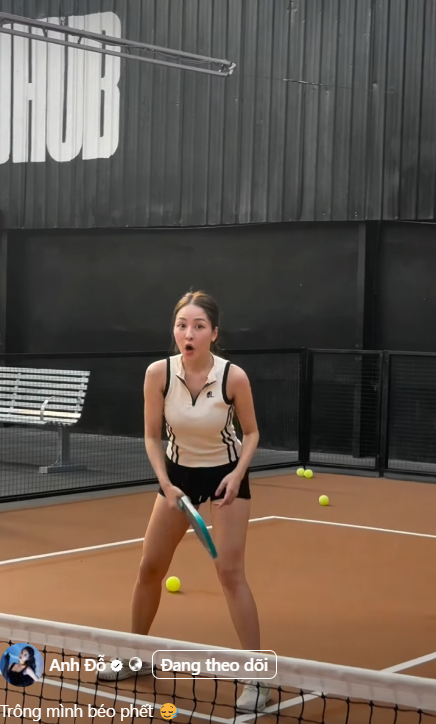 Tập pickleball, hot girl Trâm Anh bất ngờ nhắc đến "người yêu cũ"- Ảnh 3.