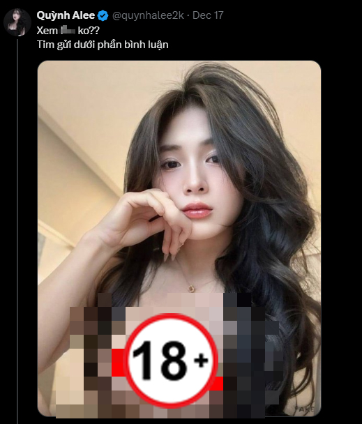 Nghi vấn Quỳnh Alee bị giả mạo tài khoản, kẻ gian lợi dụng phát tán hình ảnh 18+