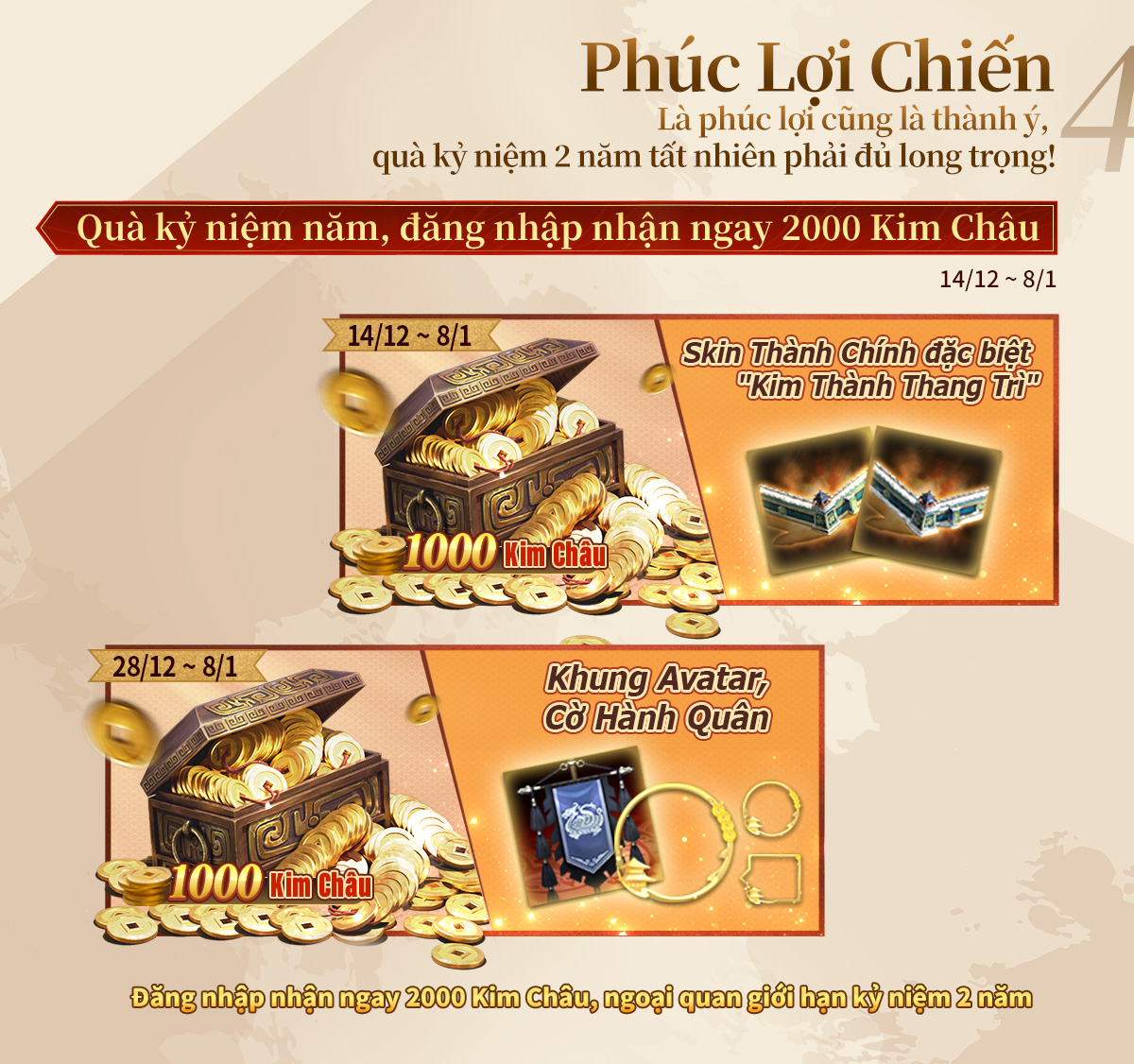 Lưỡng Niên Liên Chiến,Tiếp Tục Phát Triển! Tam Quốc Chí – Chiến Lược Kỷ Niệm 2 Năm Ra Mắt Phiên Bản Lớn Kỷ Liên Chiến!- Ảnh 2.