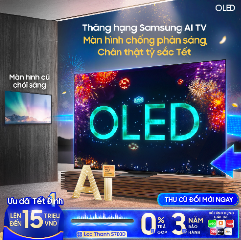 Tết thêm đỉnh với TV Samsung AI OLED: Từ mở tiệc đón xuân đến chiến game thả ga!- Ảnh 2.