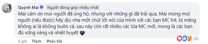 Mai Dora nói gì về "drama" của đàn em?- Ảnh 1.