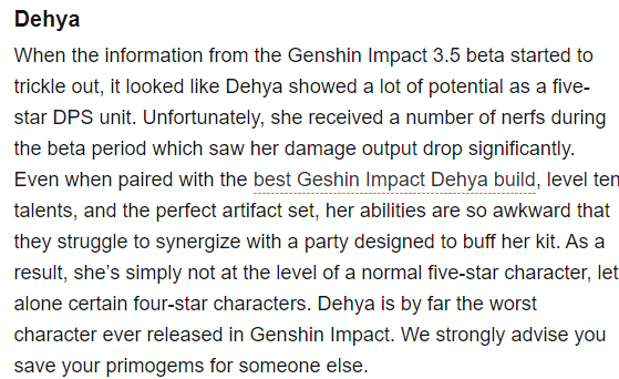 Một trang web gây tranh cãi khi xếp nhân vật Genshin này ở bét bảng- Ảnh 3.