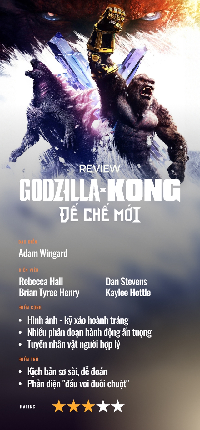 Godzilla x Kong: Đế Chế Mới - Quái vật đánh đấm mãn nhãn, tuyến nhân vật người không còn lạc lõng - Ảnh 12.