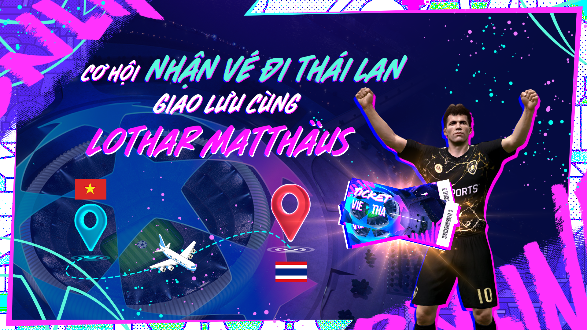 FC Online “chơi lớn” khi tặng vé đi Thái Lan giao lưu cùng cựu danh thủ Lothar Matthäus cho người chơi sự kiện miễn phí - Ảnh 3.