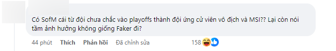 Khán giả VCS vô cùng phấn khích và so sánh SofM với Faker Khán giả VCS vô cùng phấn khích và so sánh SofM với Faker