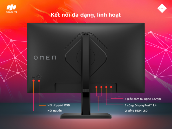 Màn hình HP OMEN 24 FHD 165Hz: Sự lựa chọn hoàn hảo cho Game thủ chuyên nghiệp- Ảnh 4.