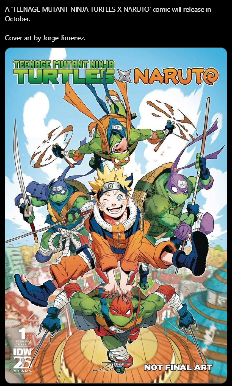 Naruto tái xuất trong tháng 10 với màn kết hợp cùng Teenage Mutant Ninja Turtles Photo-1721531193371-1721531193683499066137