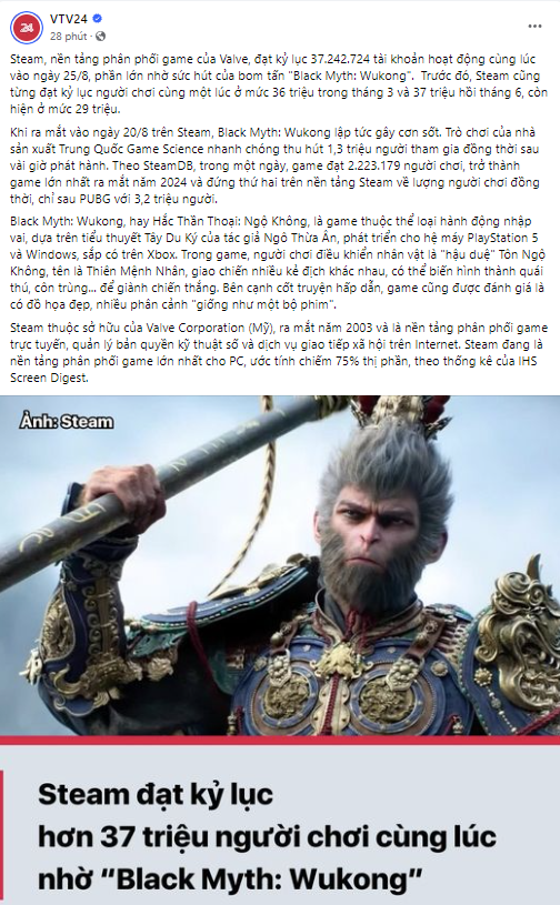 Black Myth: Wukong "hot" đến mức VTV24 không thể ngó lơ- Ảnh 2.