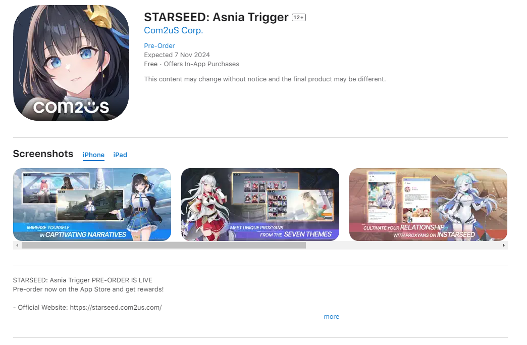 Starseed: Asnia Trigger là một tựa game Gacha nhập vai có cốt truyện rất lôi cuốn Photo-1724918854715-17249188549011398227892