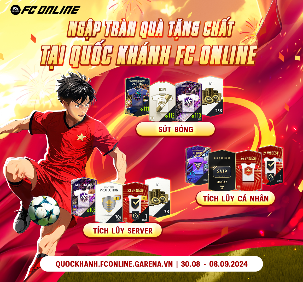 miễn - Bày tỏ niềm tự hào ngày Quốc Khánh FC Online tặng miễn phí người chơi trọn đội hình cầu thủ Việt Photo-1725037414915-17250374159221373271478