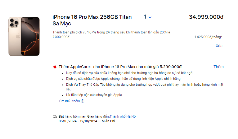 iPhone 16 Pro Max màu mới 