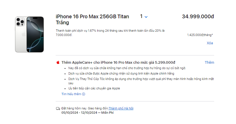 iPhone 16 Pro Max màu mới 