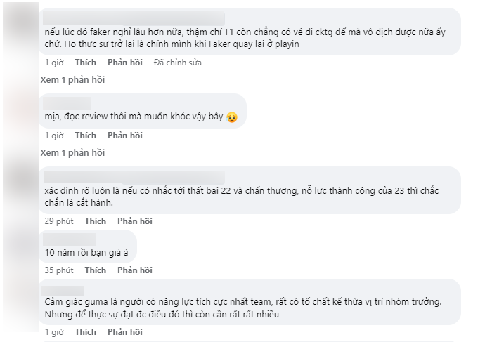 Khán giả rõ ràng đã rất ngạc nhiên khi chấn thương của Faker nghiêm trọng hơn bình thường. Khán giả rõ ràng đã rất ngạc nhiên khi chấn thương của Faker nghiêm trọng hơn bình thường.