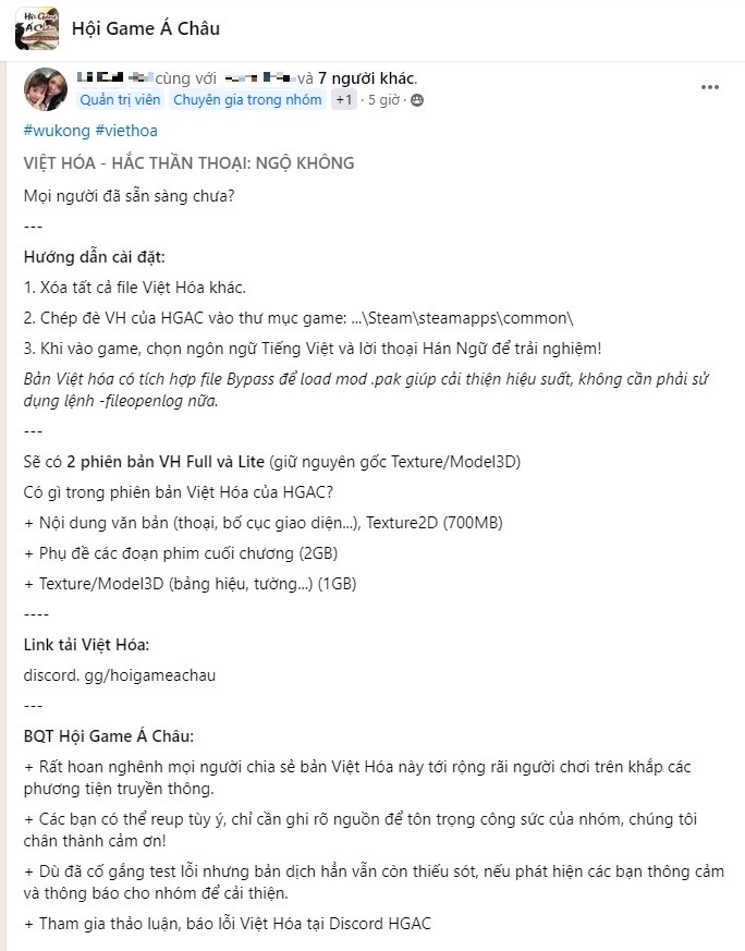 Bản Việt hóa "xịn bậc nhất" của Black Myth: Wukong chính thức phát hành 13231-1725715823707-1725715823794271665888