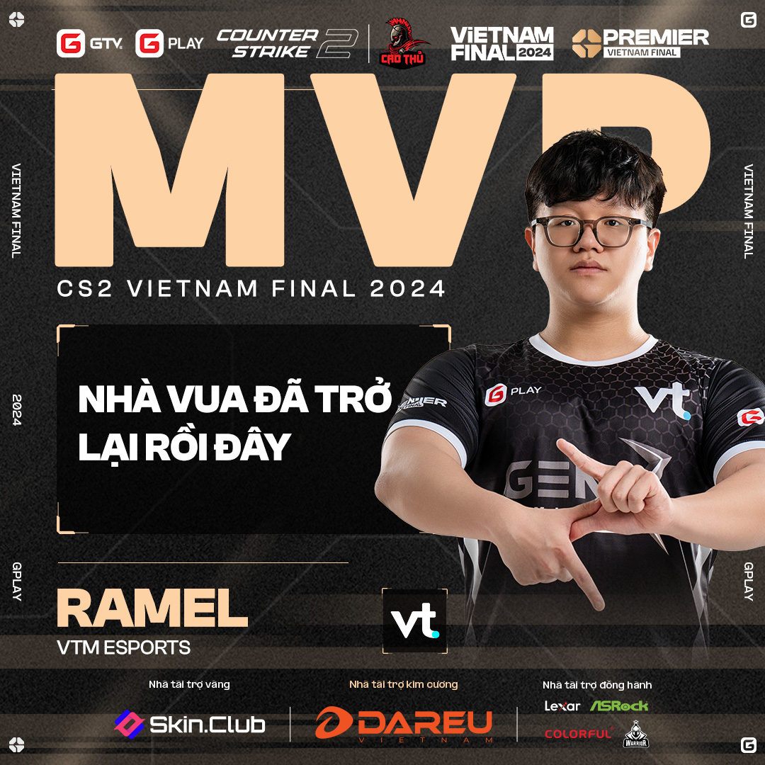 VTM Esports lật ngược thế cờ, đăng quang ngôi vương GPlay Premier - Vietnam Final 2024- Ảnh 2.