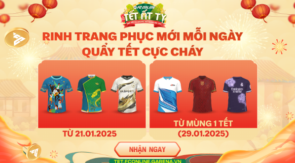 [SỰ KIỆN MIỄN PHÍ] Tết Ất Tỵ: Mở Tết FC ONLINE - Mở Ngàn Lộc Vui- Ảnh 2.