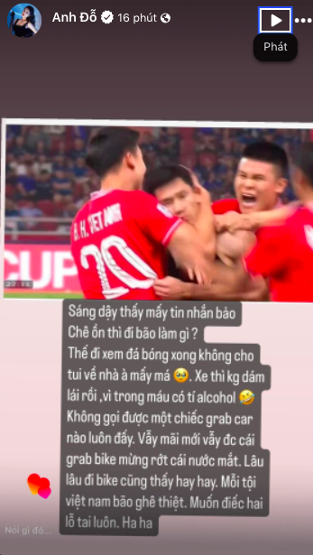 Gái xinh "Nóng cùng World Cup" Trâm Anh đăng dòng trạng thái gây hiểu nhầm sau khi đội tuyển Việt Nam vô địch AFF Cup- Ảnh 4.