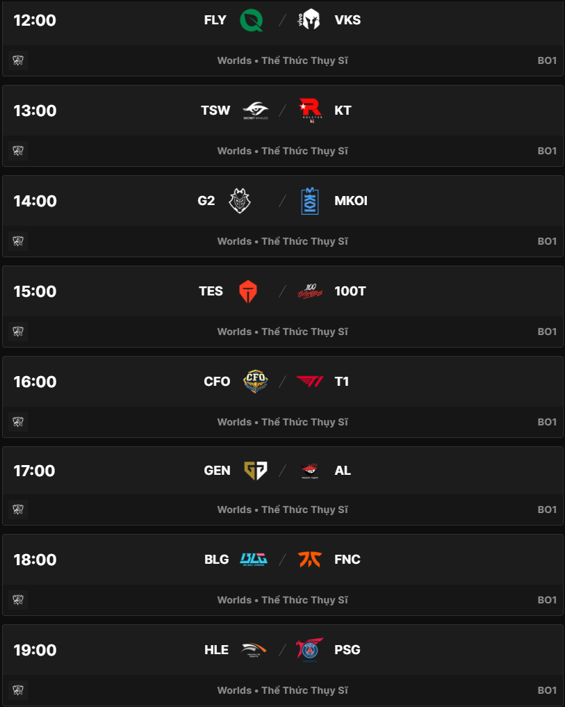 Lịch thi đấu CKTG 2025 Main Event vòng Swiss Stage mới nhất: LCP gặp khó, tiếp tục chờ "địa chấn"- Ảnh 3.