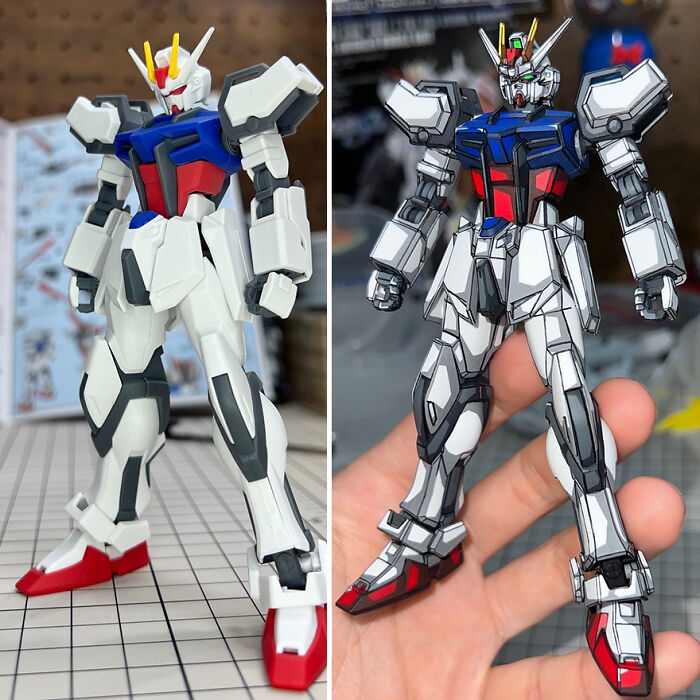 Nghệ sĩ Nhật Bản biến mô hình Gundam thành ảnh 2D anime bằng kỹ thuật tô màu đỉnh cao- Ảnh 2.