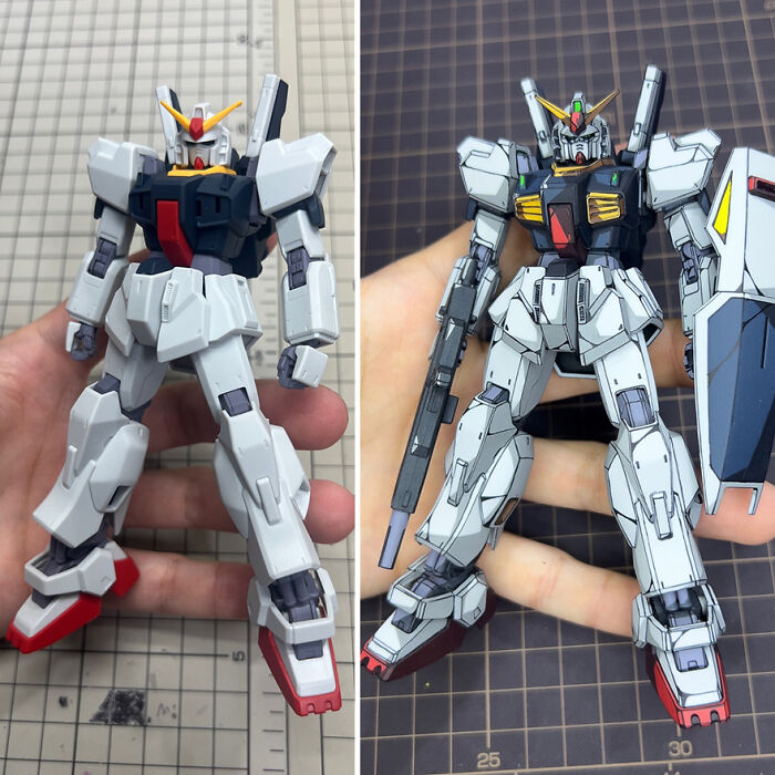 Nghệ sĩ Nhật Bản biến mô hình Gundam thành ảnh 2D anime bằng kỹ thuật tô màu đỉnh cao- Ảnh 13.