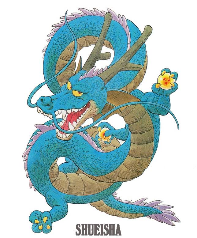 Dragon Ball công bố bản phác thảo 40 năm tuổi màu xanh ngọc của Thần Long Shenron- Ảnh 1.