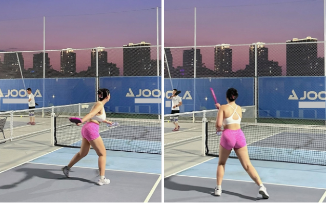 Bị mắng "gọi vốn" vì mặc đồ pickleball quá bé, cô gái 80kg đáp trả- Ảnh 3.