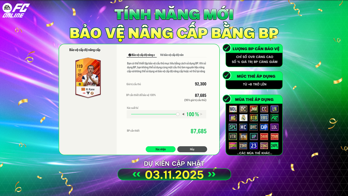 FC Online "phá giới hạn" nâng cấp thẻ, có luôn "bảo hiểm" cho game thủ- Ảnh 7. FC Online "phá giới hạn" nâng cấp thẻ, có luôn "bảo hiểm" cho game thủ- Ảnh 7.